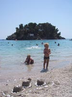 P stranden i Parga