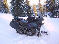 I snøbrøyta